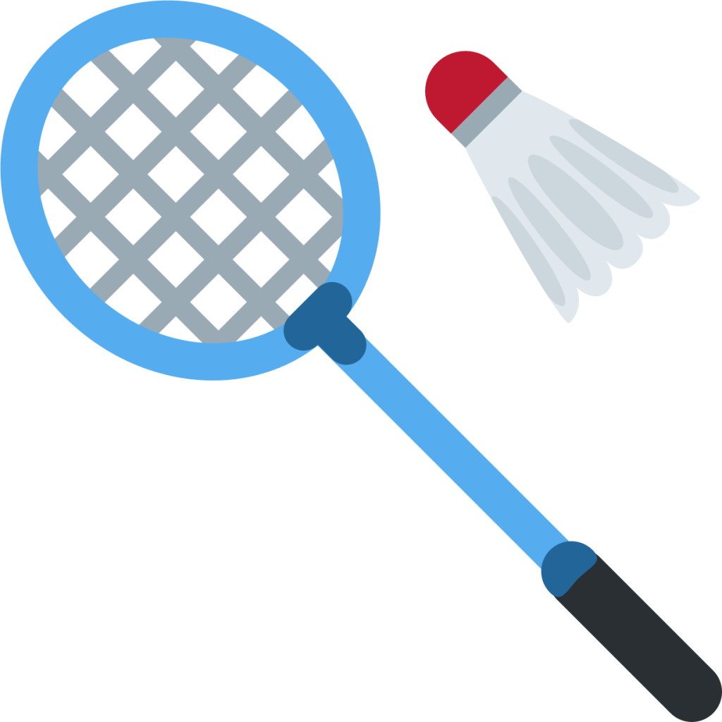 badminton racquet emoji