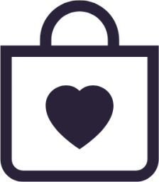 bag heart icon