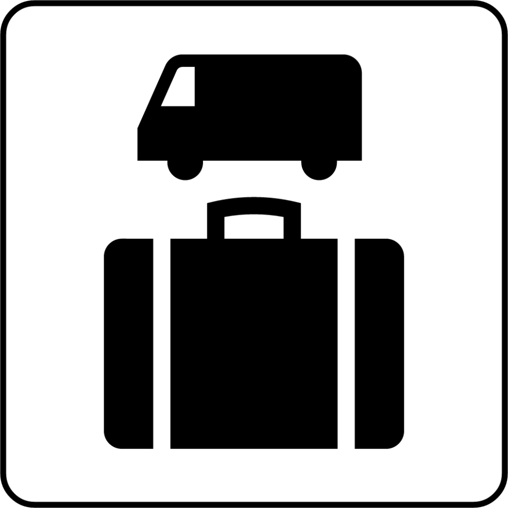 baggage delivery service icon