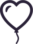 balloon heart icon