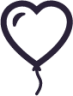 balloon heart icon