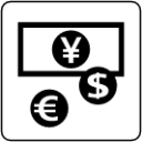 bank money exchange icon