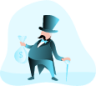 Banker illustration