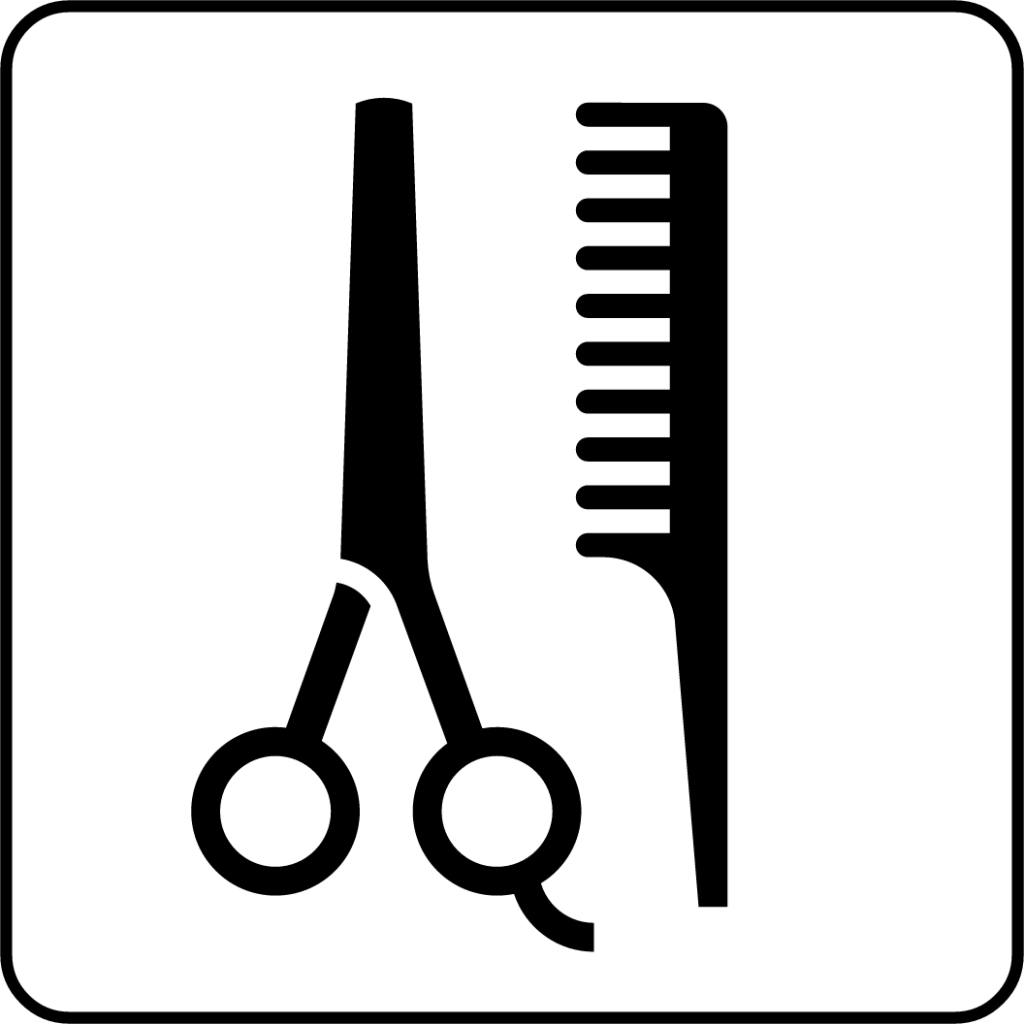 barber beauty salon icon