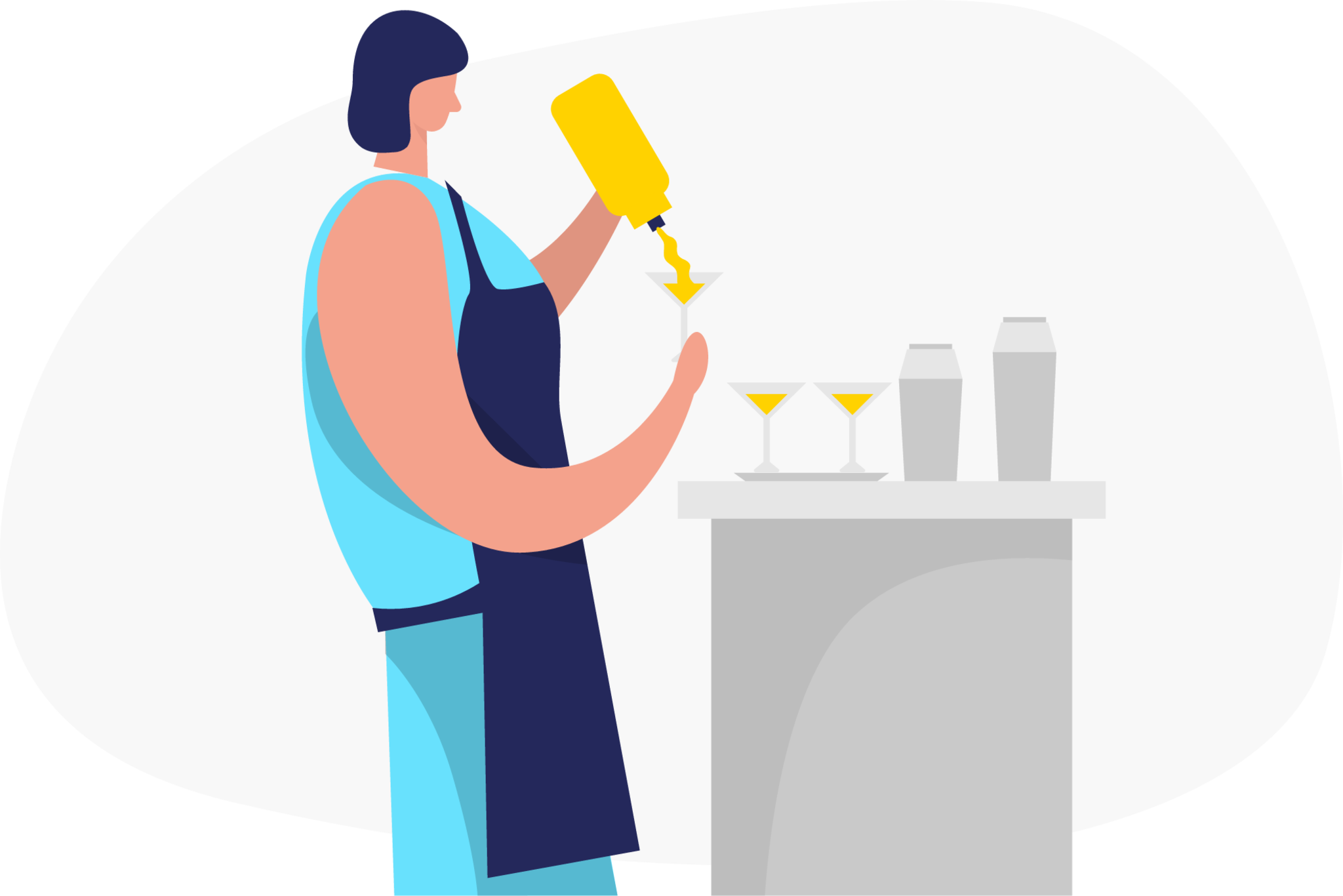 Bartender illustration