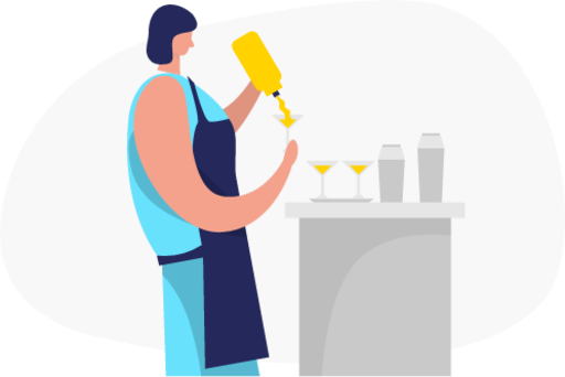 Bartender illustration