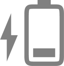 battery caution charging symbolic icon