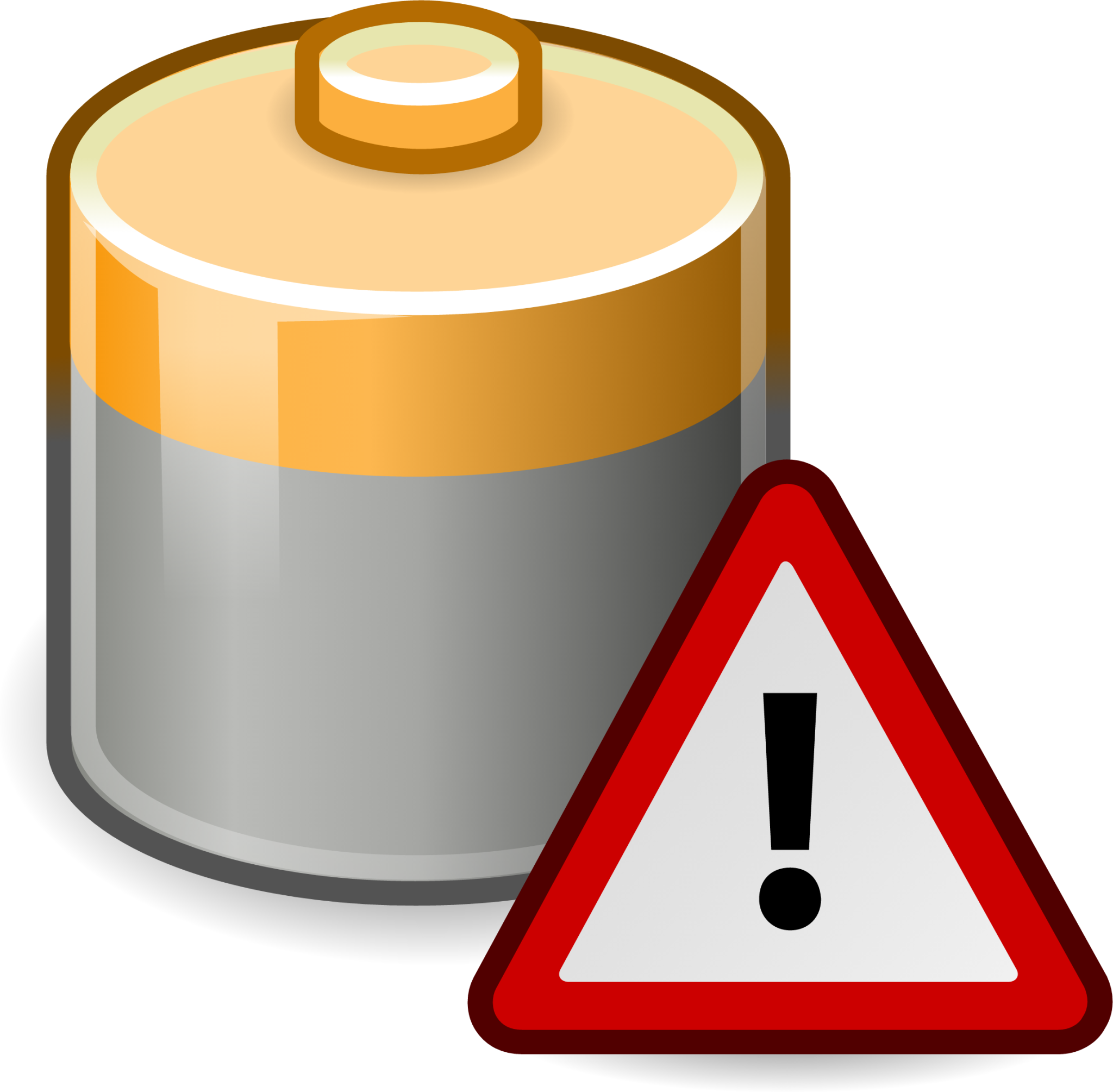 battery caution icon