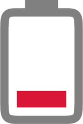 battery caution symbolic icon