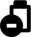 battery discharge icon