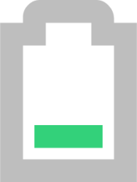 battery level 30 symbolic icon