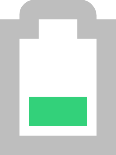 battery level 40 symbolic icon