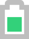 battery level 70 symbolic icon