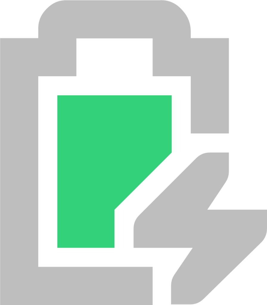 battery level 90 charging symbolic icon