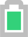 battery level 90 symbolic icon