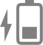 battery low charging symbolic icon