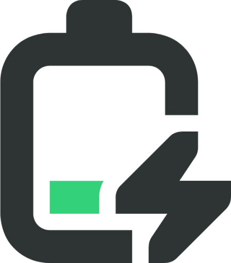battery low charging symbolic icon