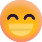 Beaming Face with Smiling Eyes emoji