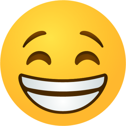 Beaming face with smiling eyes emoji emoji