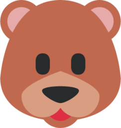 bear face emoji