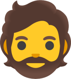bearded person emoji