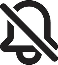 bell off outline icon