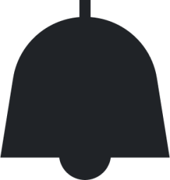 bell (sharp filled) icon