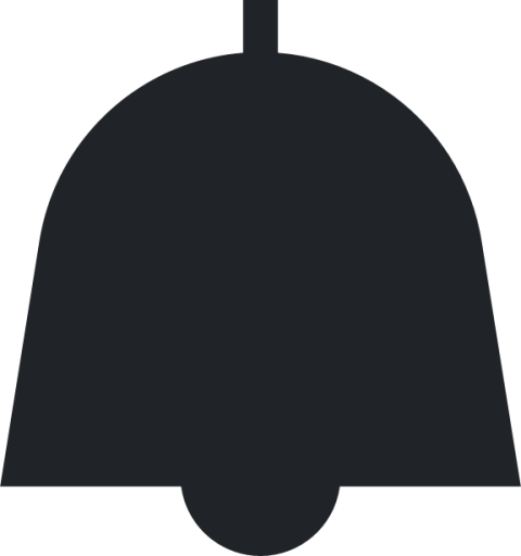 bell (sharp filled) icon
