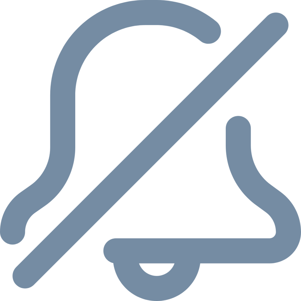 bell slash icon