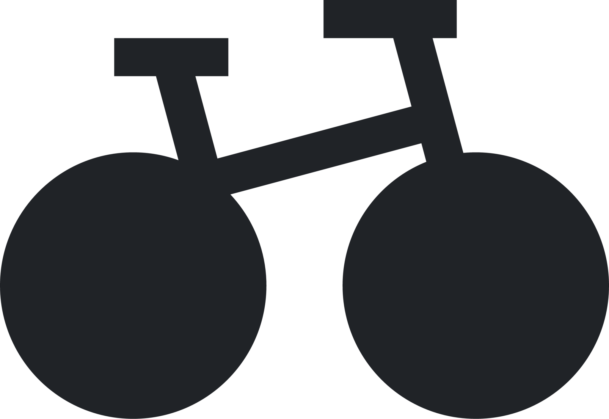 bicycle (sharp filled) icon
