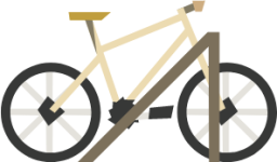 bike rack perpendicular right illustration