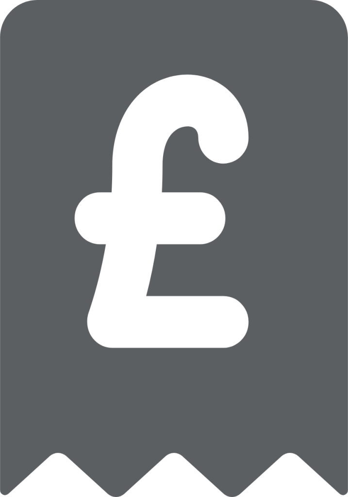 billing statement pound major icon