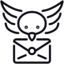 bird envelope icon
