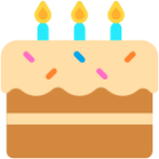 birthday cake emoji
