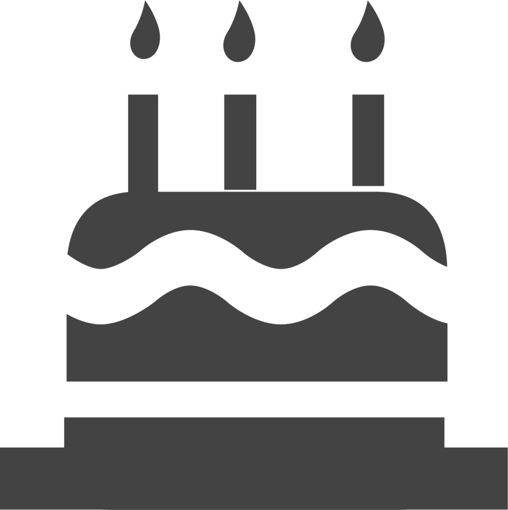 Birthday Cake Icon Vector Happy Birthday Stock Vector (Royalty Free)  698609965 | Shutterstock