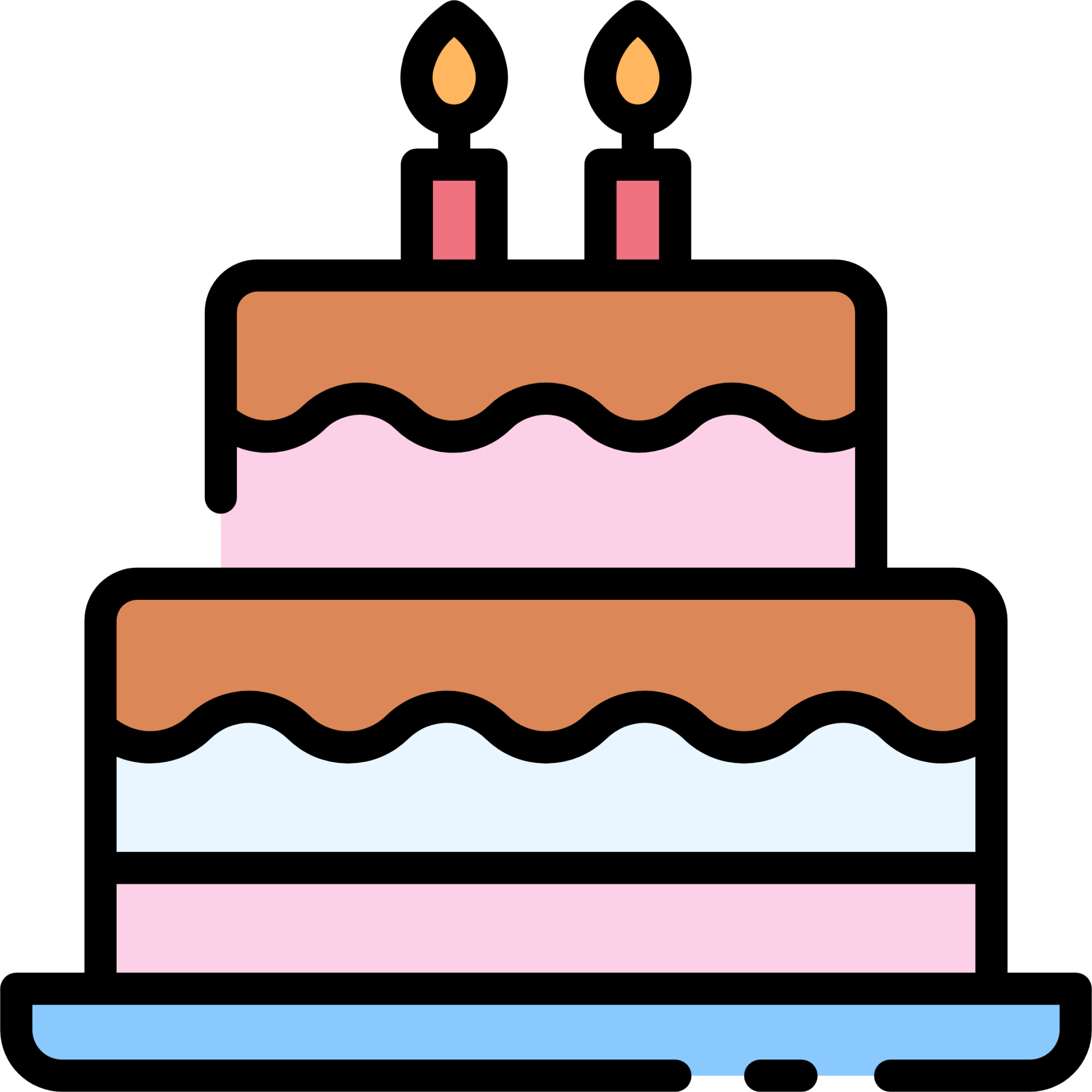 Illustration Vector Graphic of Birthday Cake icon 8755383 Vector Art at  Vecteezy