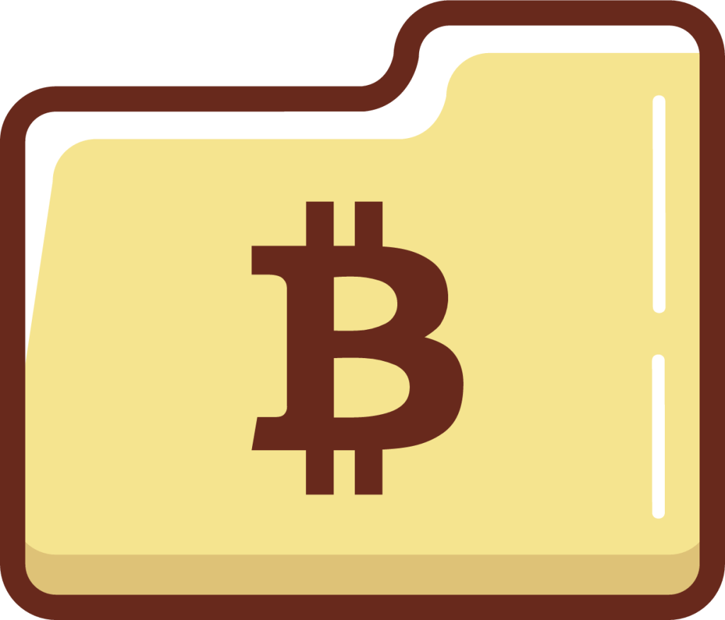 bitcoin folder illustration