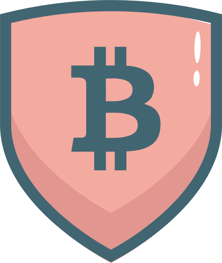bitcoin safe shield illustration