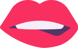 biting lip emoji