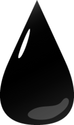 black droplet emoji