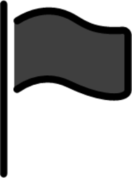 black flag emoji