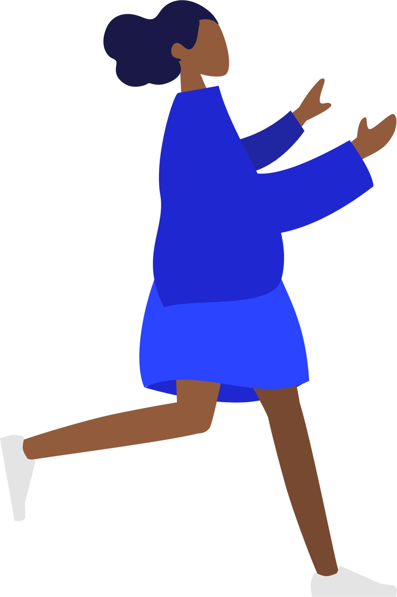 black girl black woman purple illustration