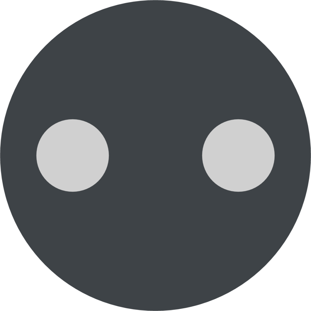 black Go piece with dots emoji