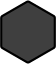 black hexagon emoji