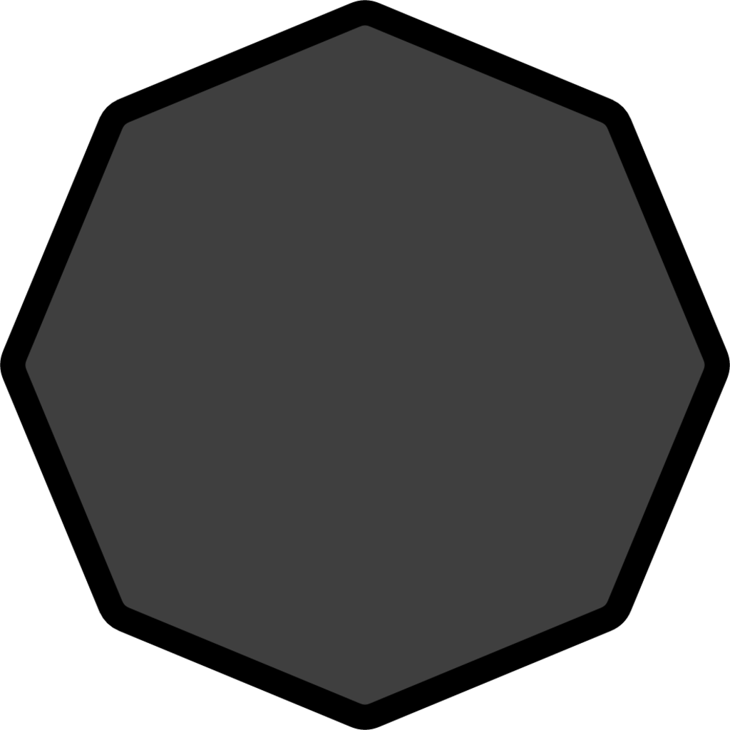 black octagon emoji