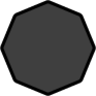 black octagon emoji