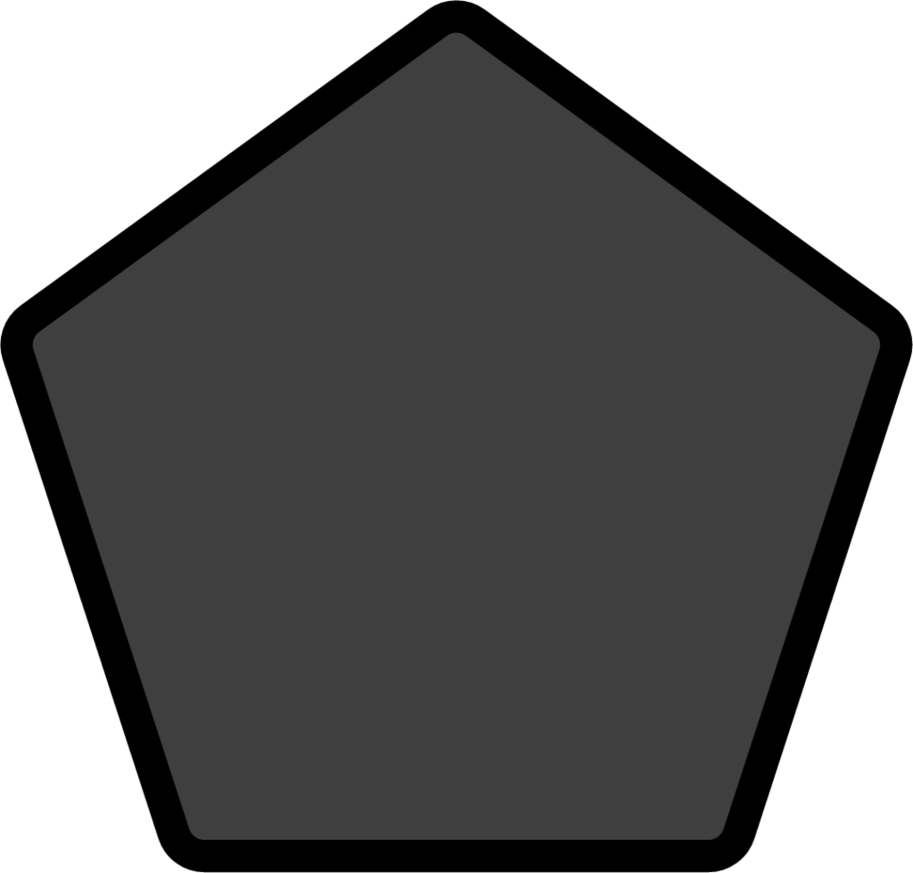 black pentagon emoji