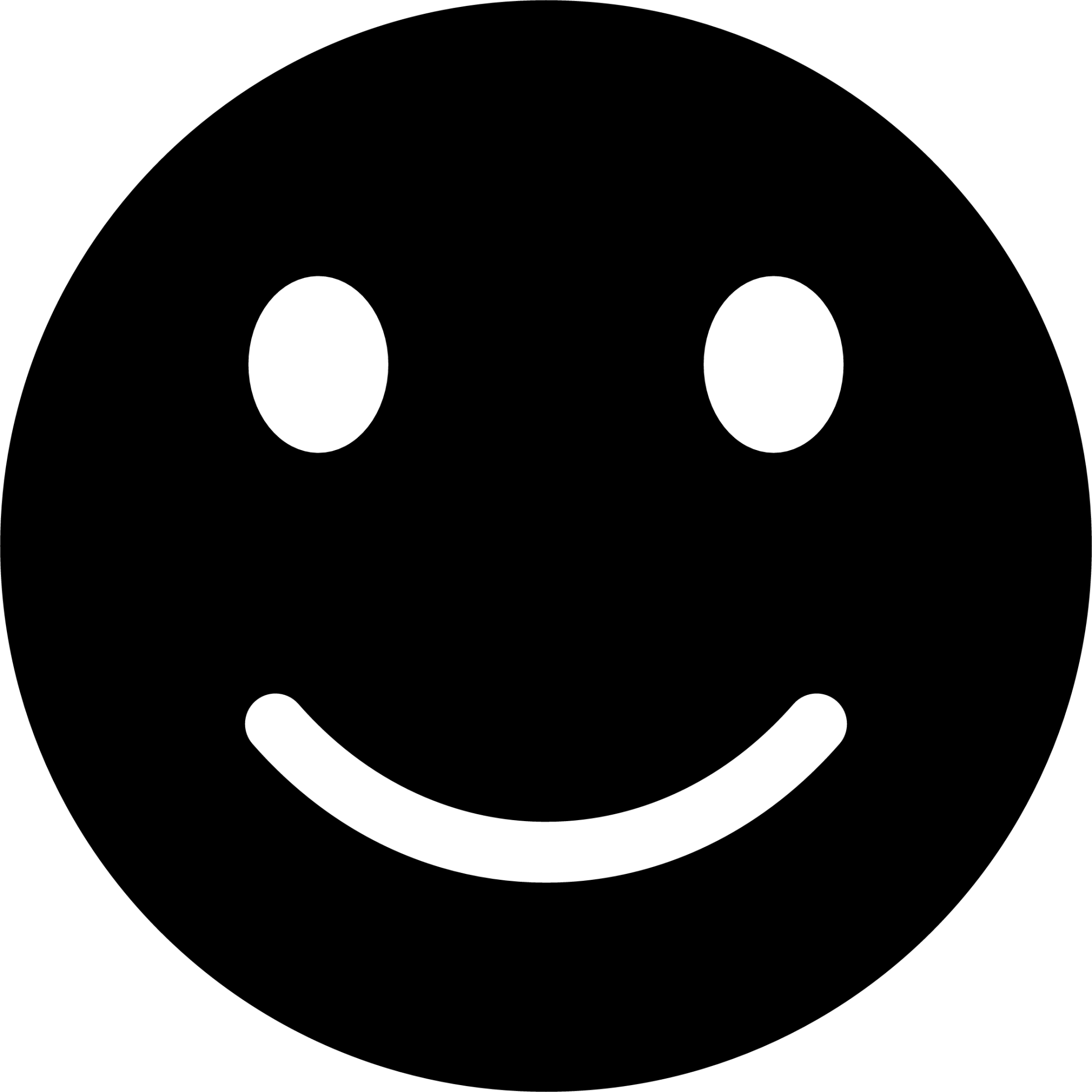 black smiling face emoji