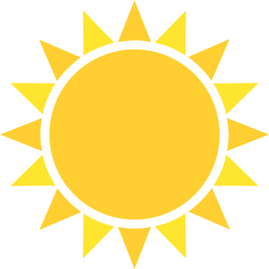 black sun with rays emoji