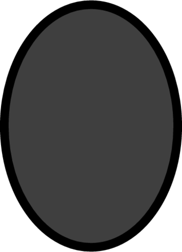 black vertical ellipse emoji